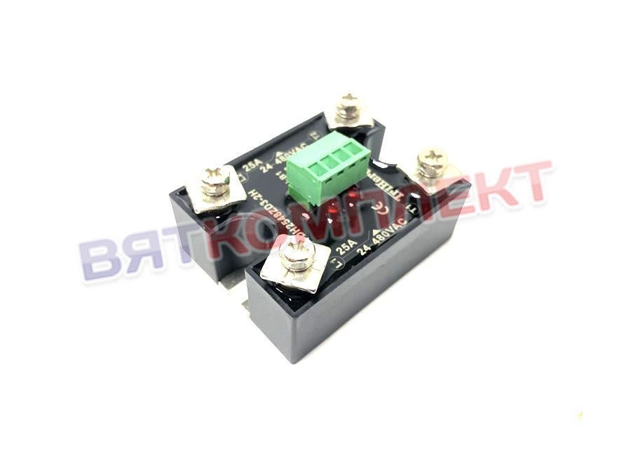 Реле твердотельное SYDH2548ZD3-2Н (2х25A/400AC)   